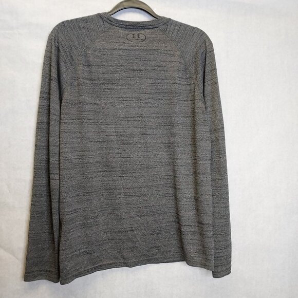 UNDER ARMOUR Heat Gear Shirts Men's S Loose Gray Long Sleeve Green Compression T - Picture 4 of 16